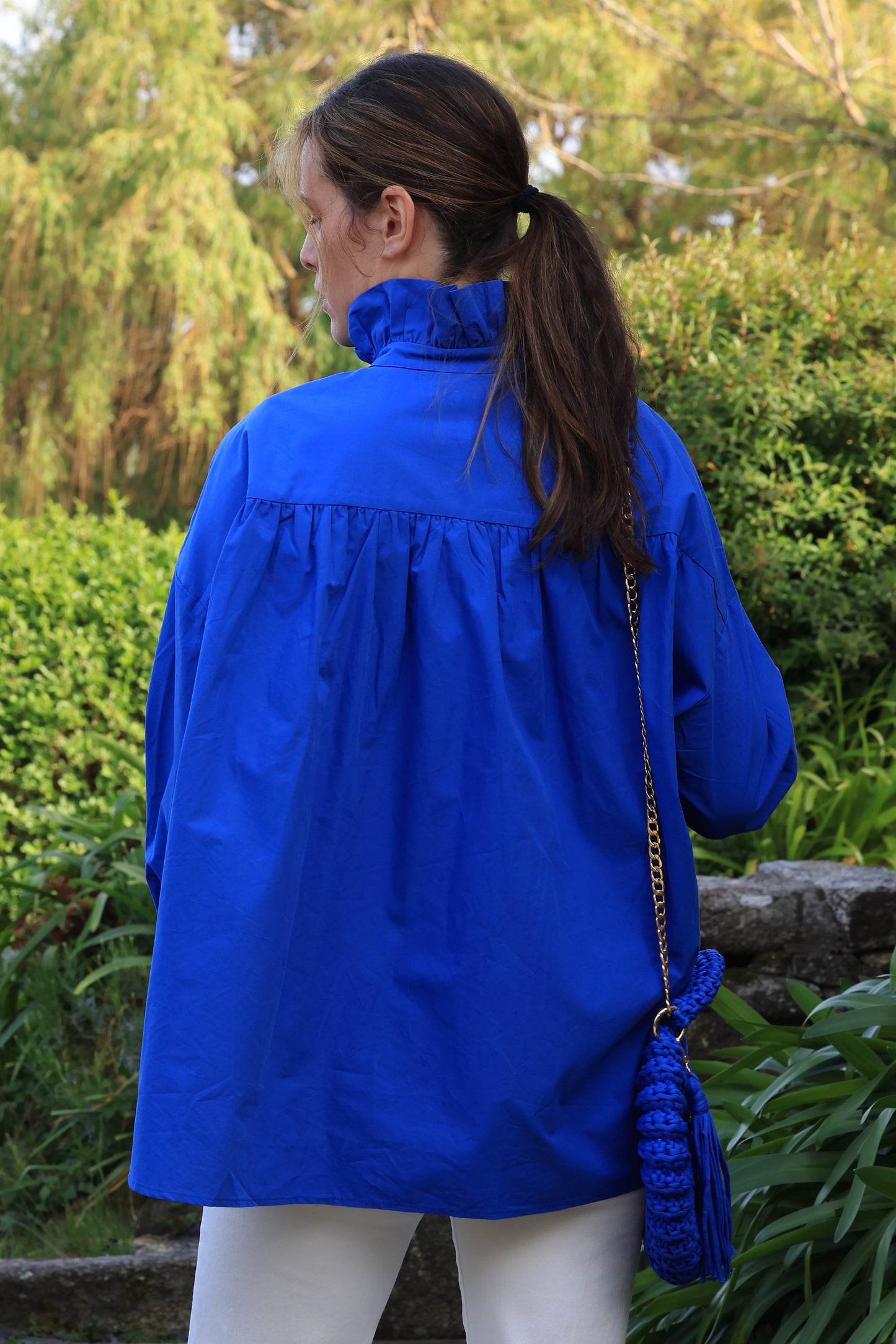 Chemise Janis - oversize bleu royal