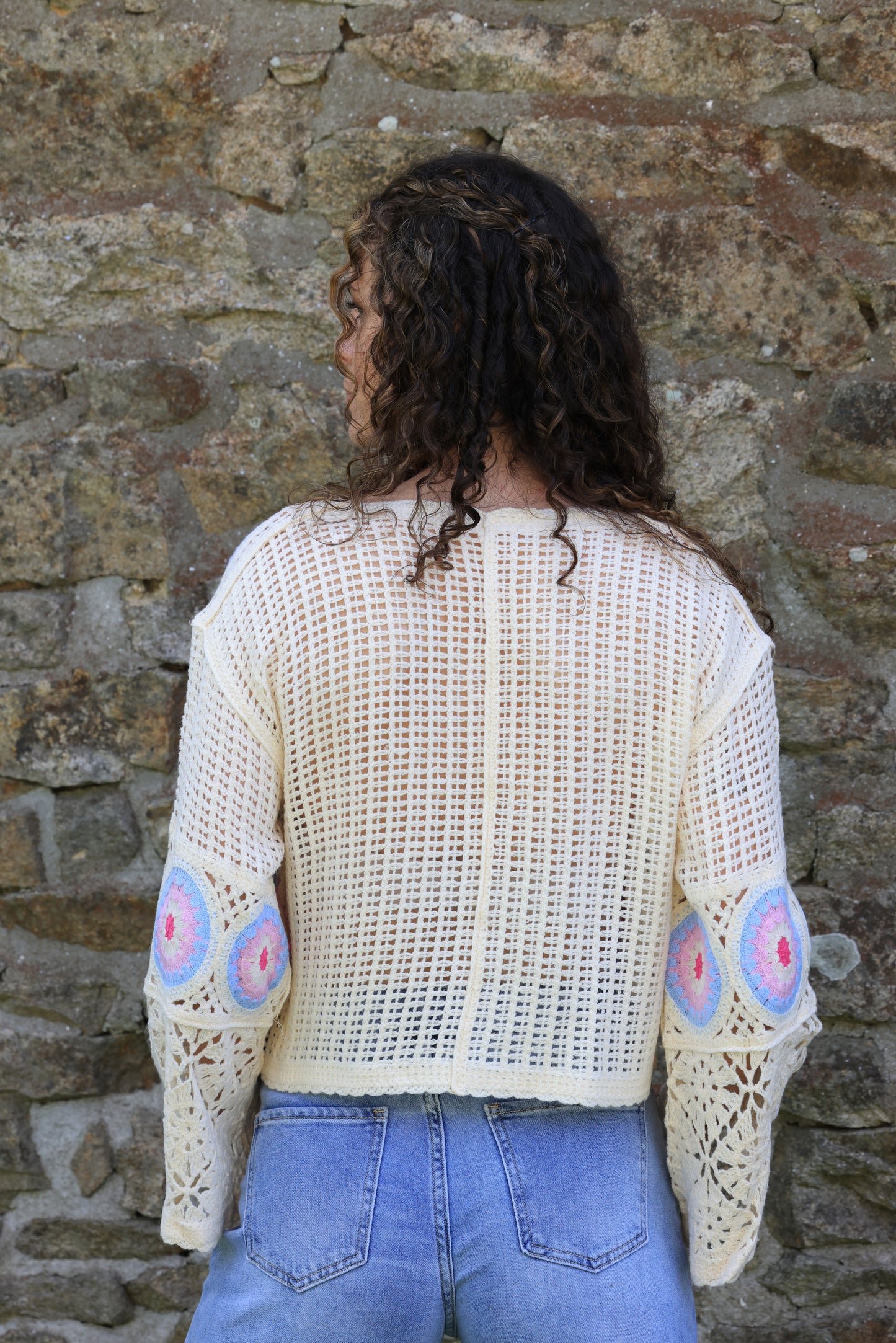 Top Rose - crochet bohème
