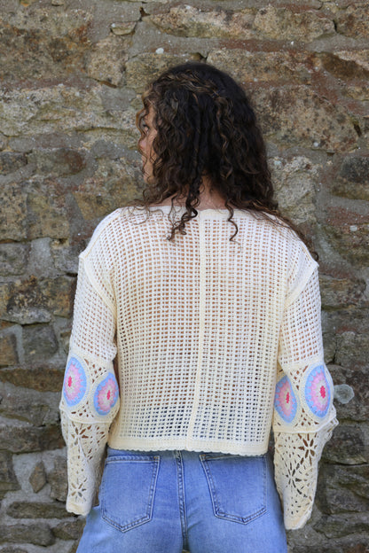 Top Rose - crochet bohème