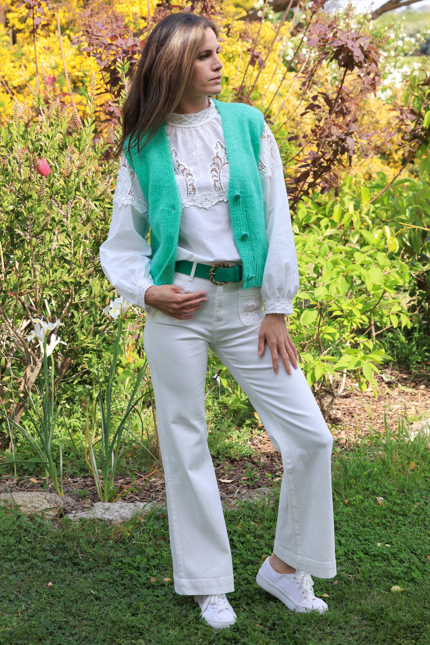 Gilet Romane - maille menthe