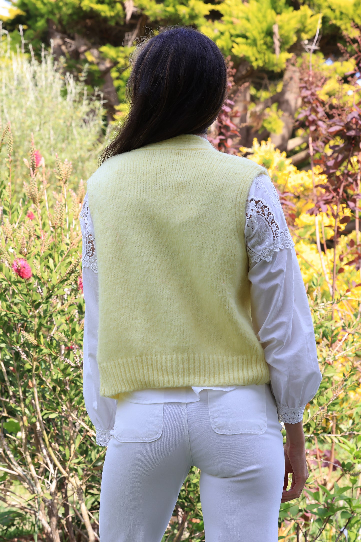 Gilet Romane - maille citron