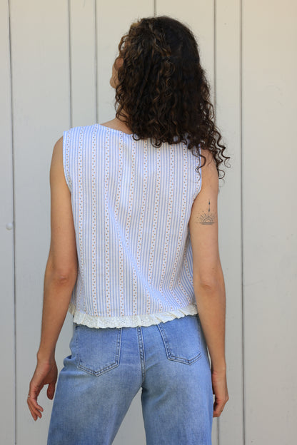 Top Chloé - rayures estivales