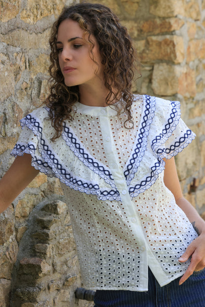 Blouse Amélia - broderie anglaise