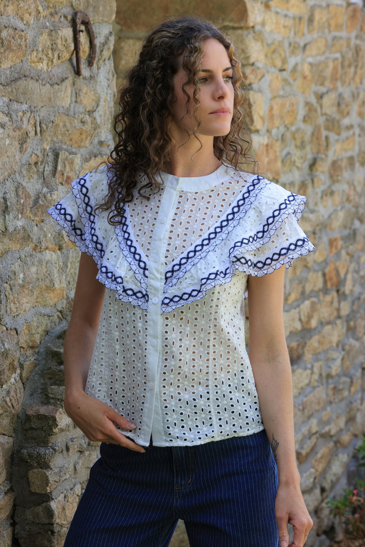 Blouse Amélia - broderie anglaise
