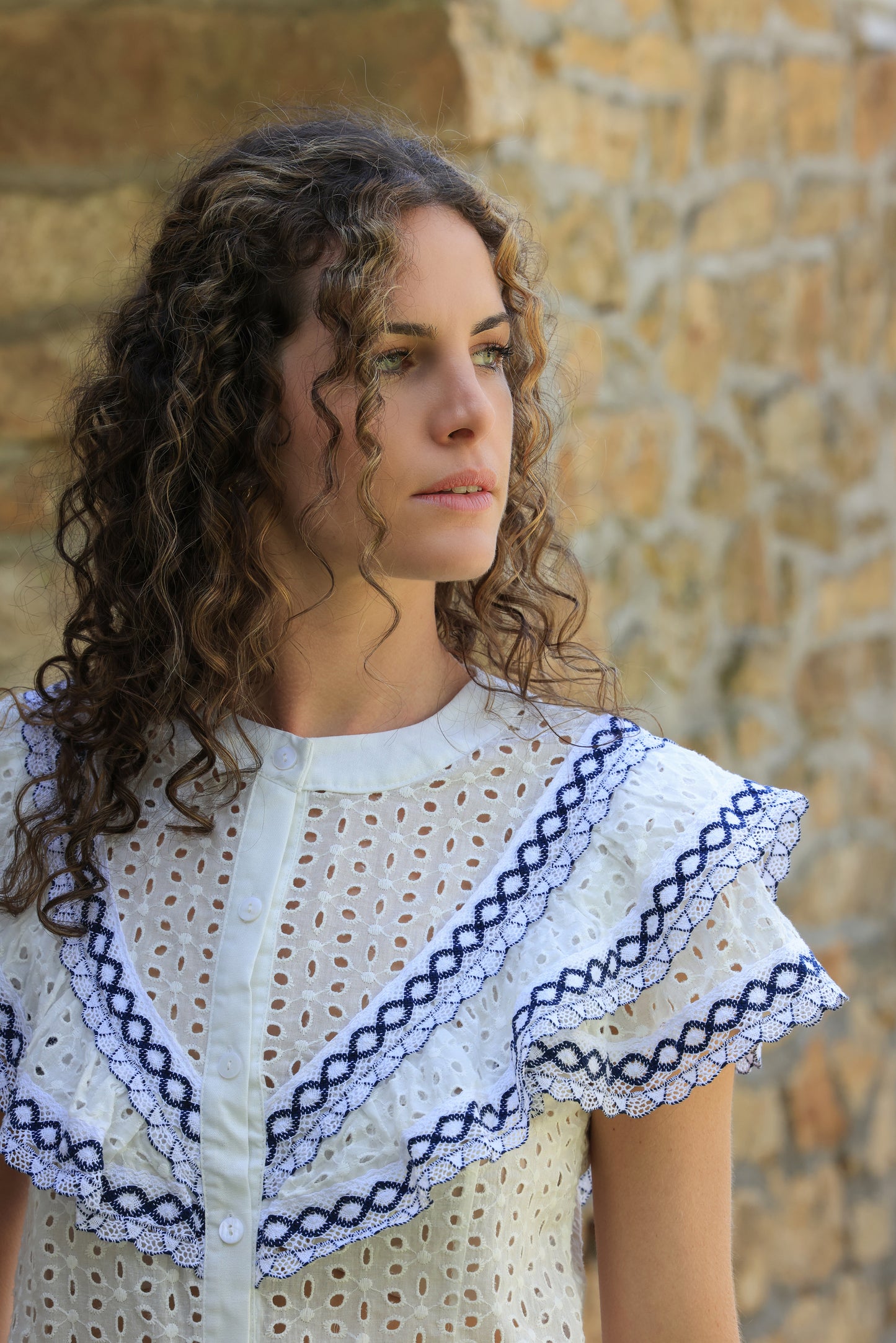 Blouse Amélia - broderie anglaise