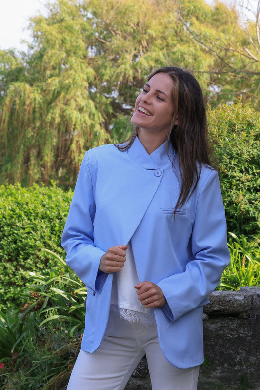 Veste Lou - Asymétrie azur