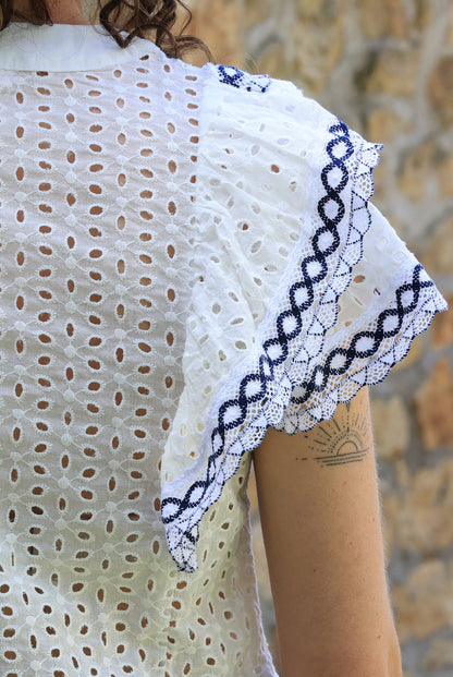 Blouse Amélia - broderie anglaise