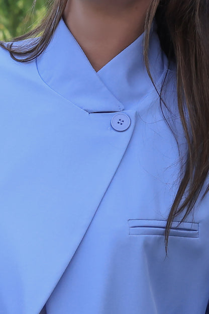 Veste Lou - Asymétrie azur