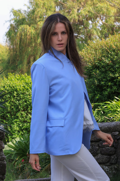 Veste Lou - Asymétrie azur