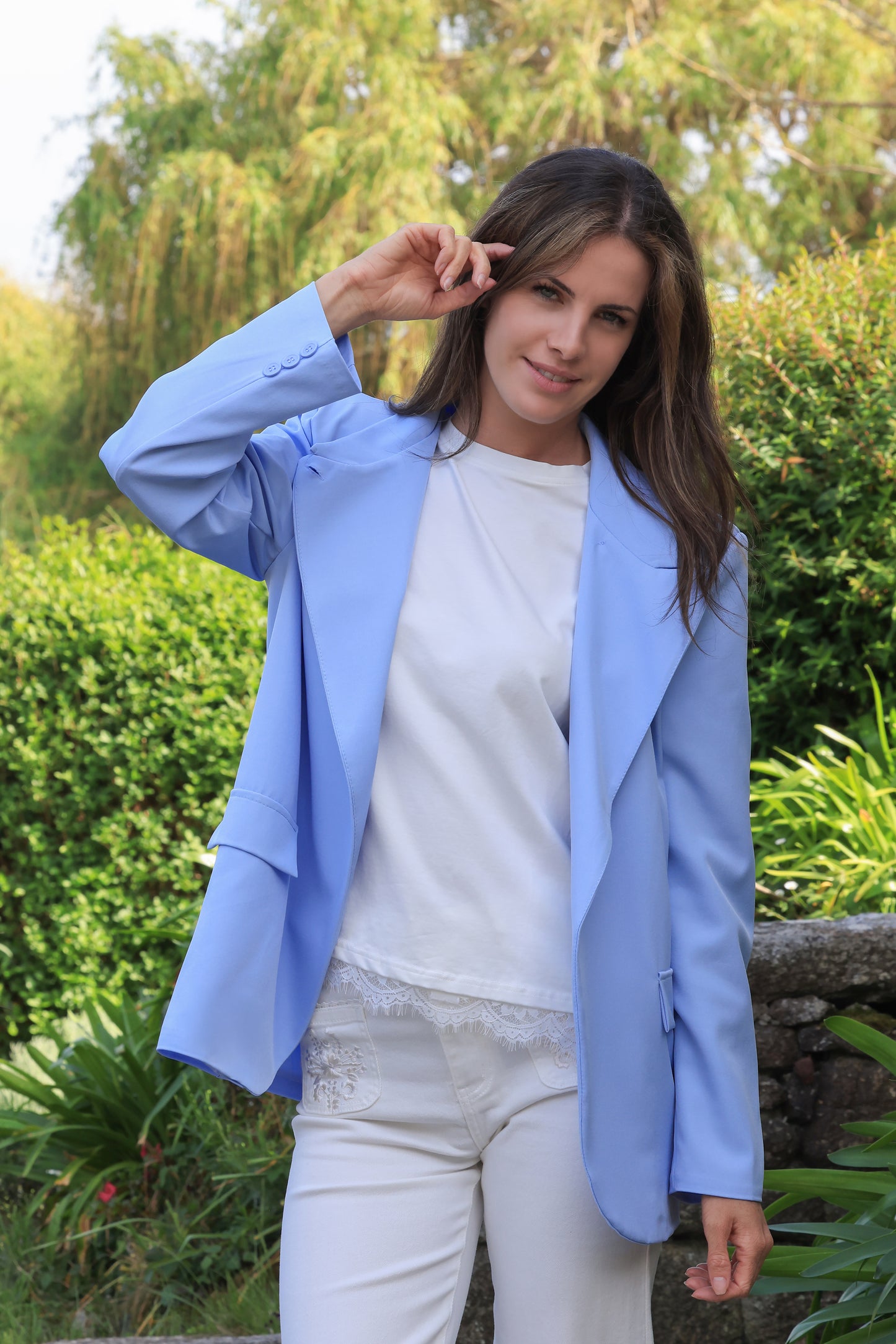 Veste Lou - Asymétrie azur