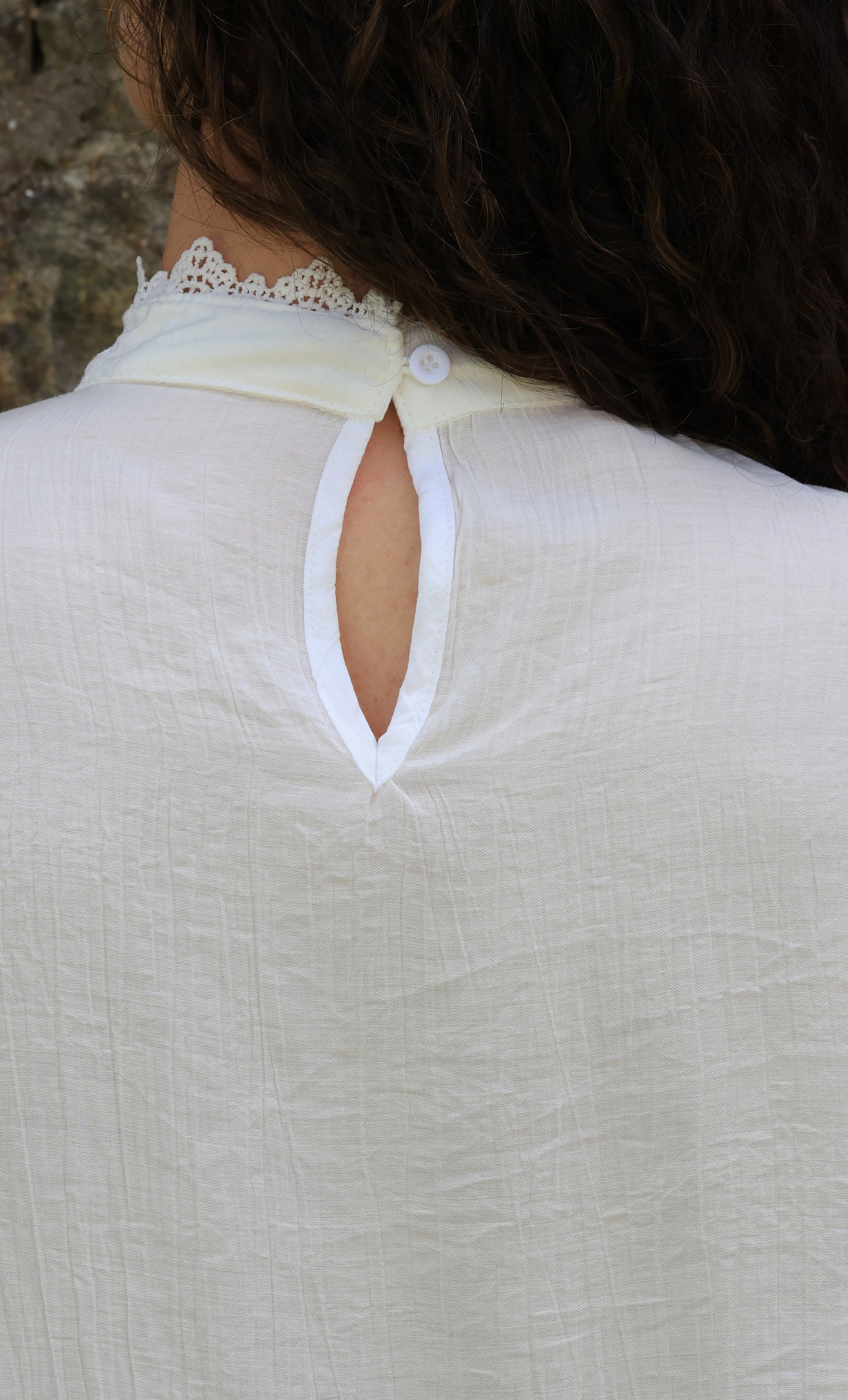 Blouse Anaé - dentelle blanche