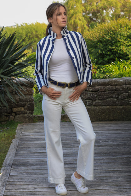 Veste Ninon - rayures marine
