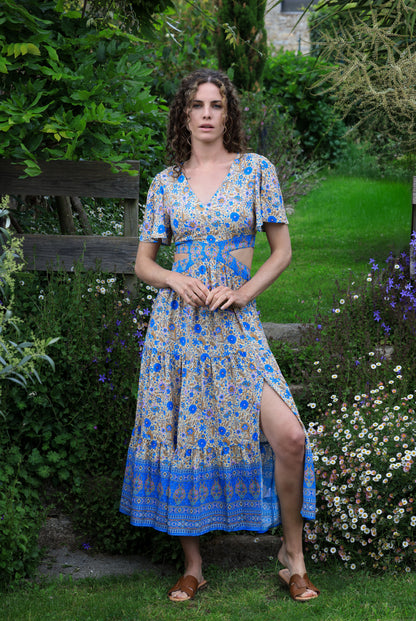 Robe Calista - géométrie florale