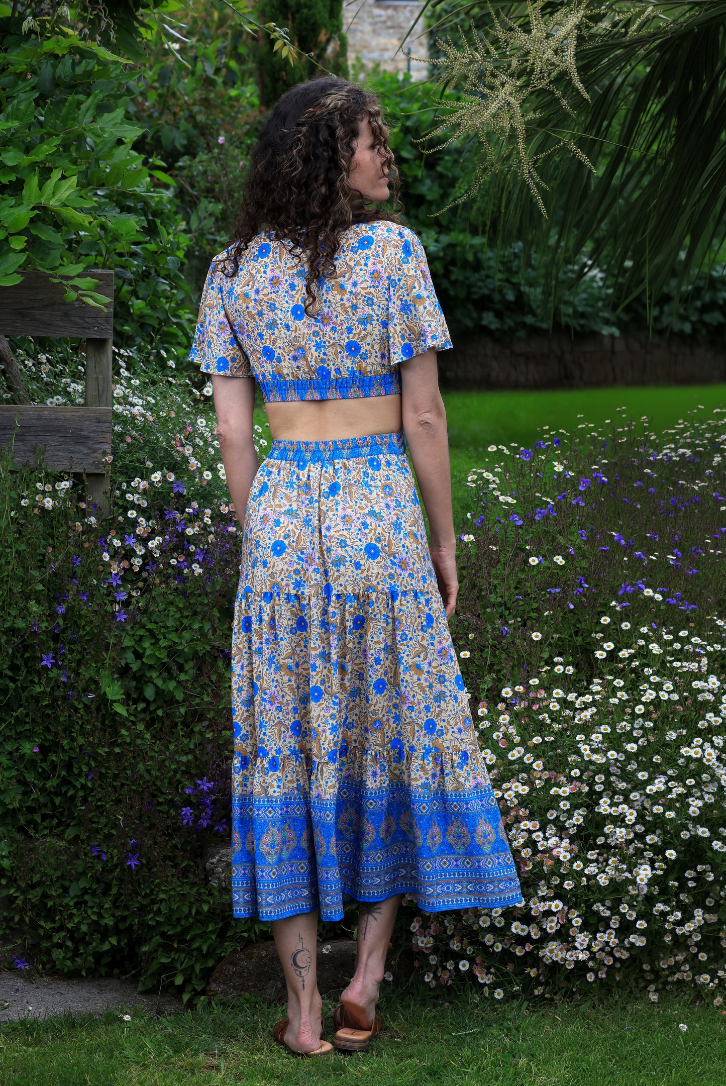 Robe Calista - géométrie florale