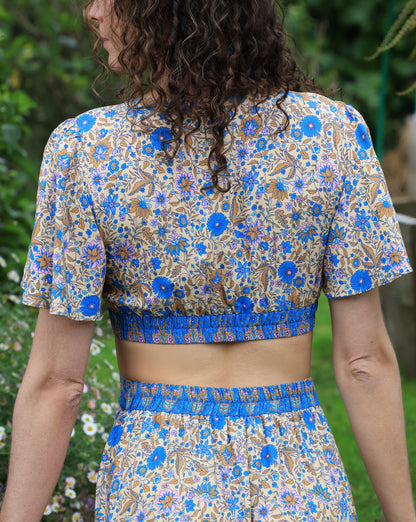 Robe Calista - géométrie florale