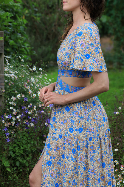 Robe Calista - géométrie florale