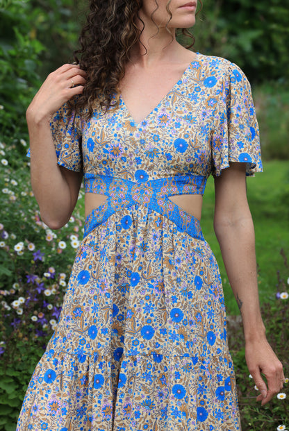 Robe Calista - géométrie florale