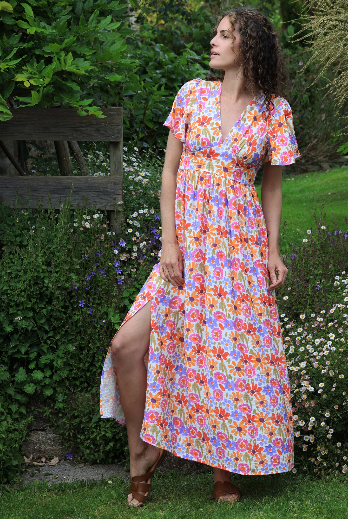 Robe Lily - fleurs multicolores