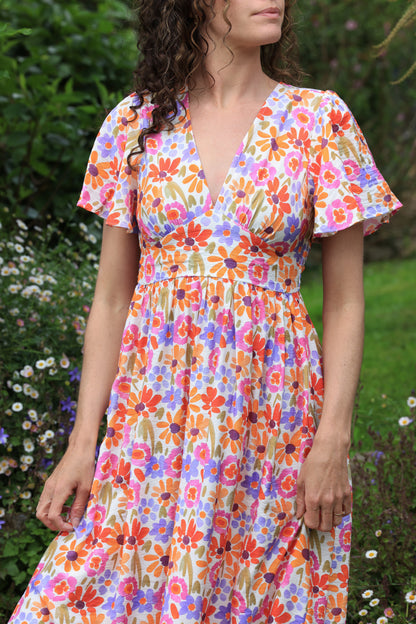 Robe Lily - fleurs multicolores
