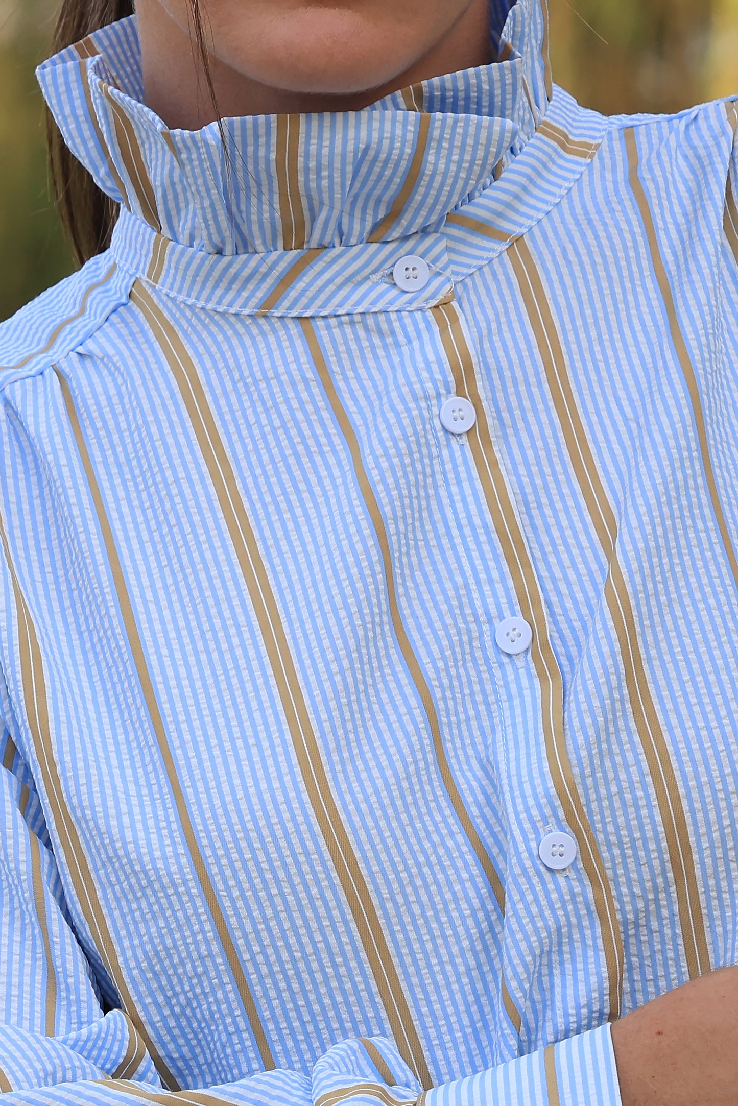 Chemise Ava - rayures bleu