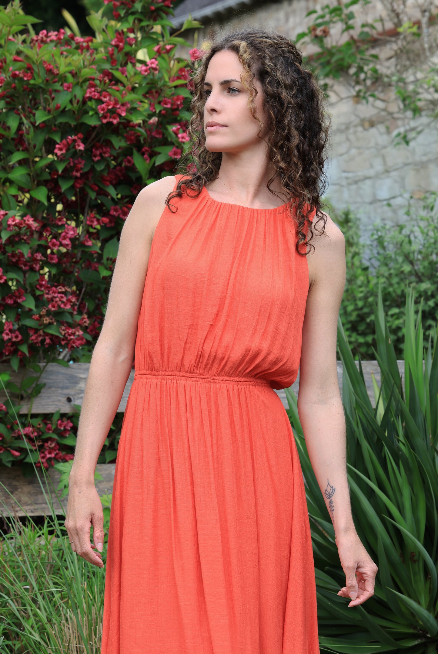Robe Margaux - Simplicité corail