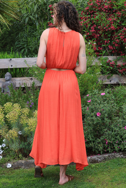Robe Margaux - Simplicité corail