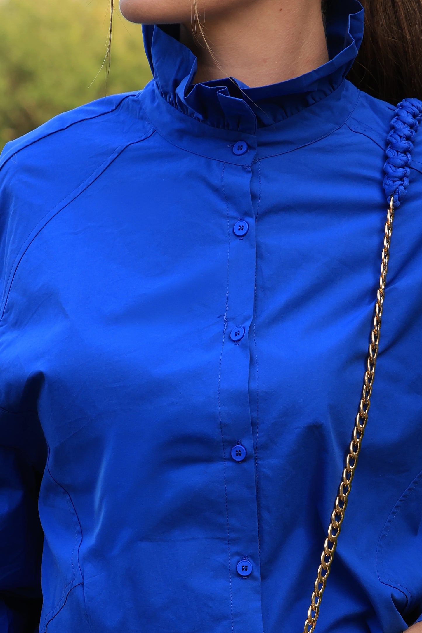 Chemise Janis - oversize bleu royal