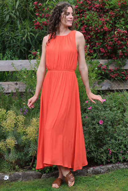 Robe Margaux - Simplicité corail