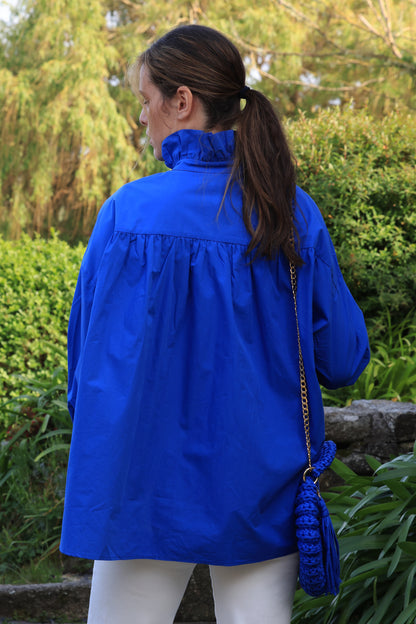 Chemise Janis - oversize bleu royal