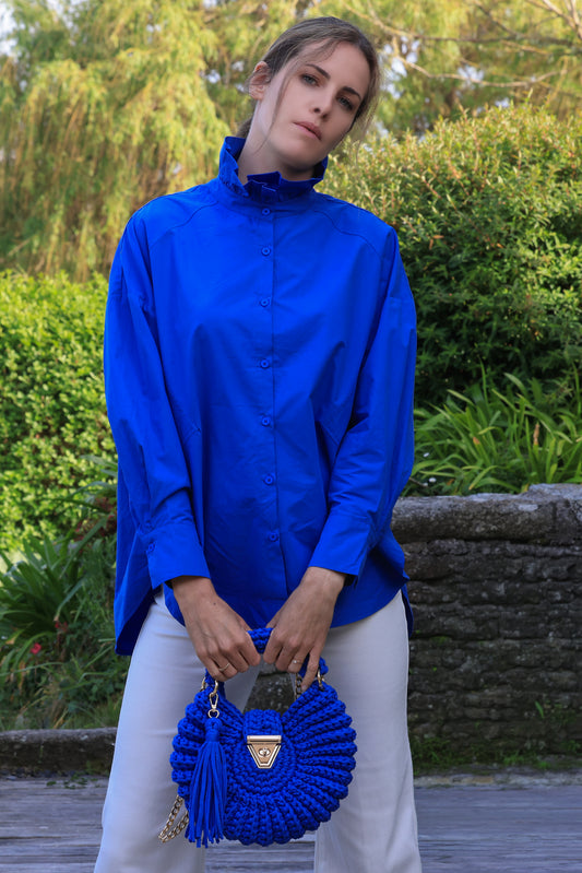 Chemise Janis - oversize bleu royal