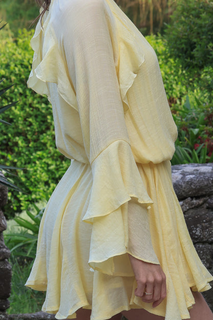 Robe Isaure - jaune ensoleillé