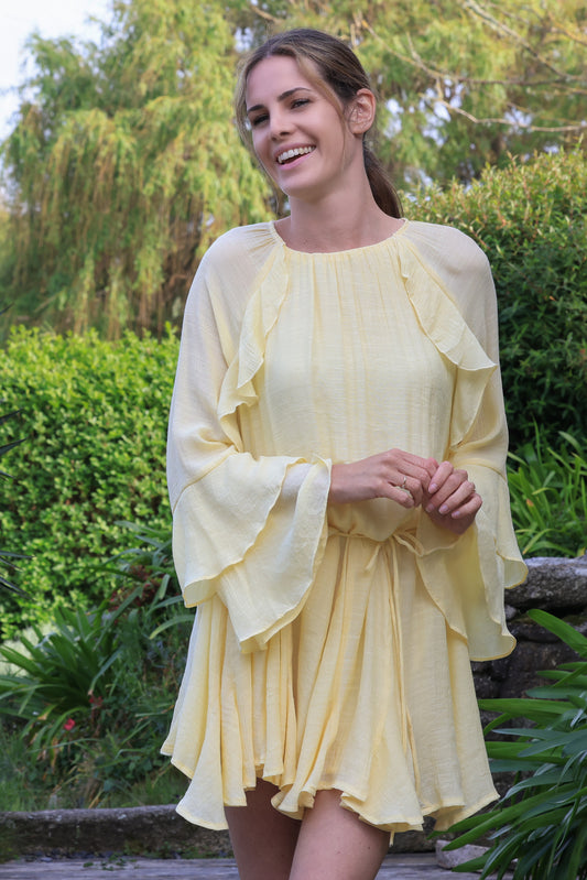 Robe Isaure - jaune ensoleillé