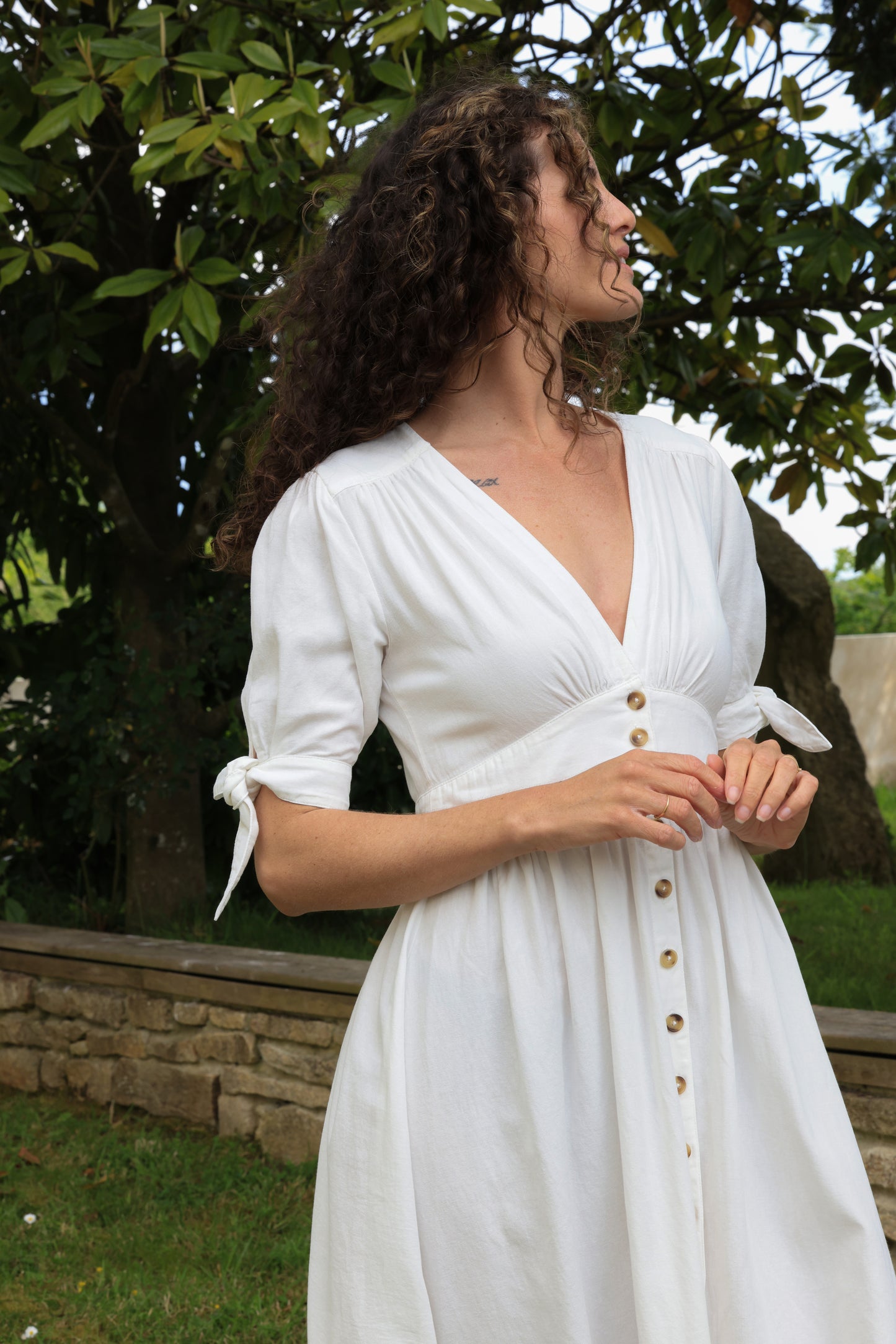 Robe Lucile - blanc éclatant