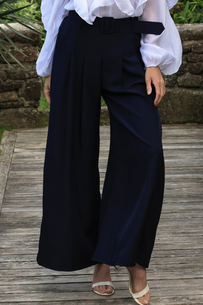 Pantalon pénélope - largeur marine