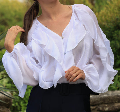 Pantalon pénélope - largeur marine