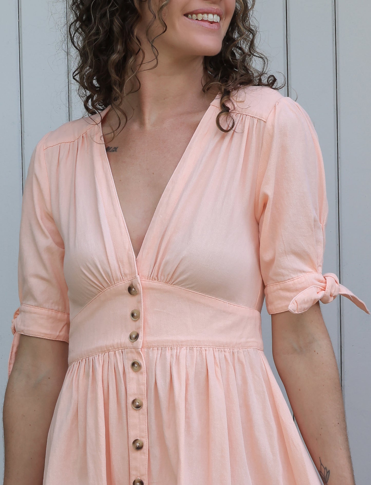 Robe Lucile - tendre corail