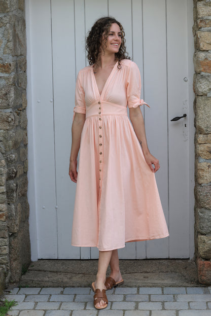 Robe Lucile - tendre corail