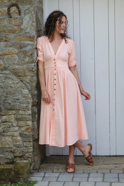 Robe Lucile - tendre corail