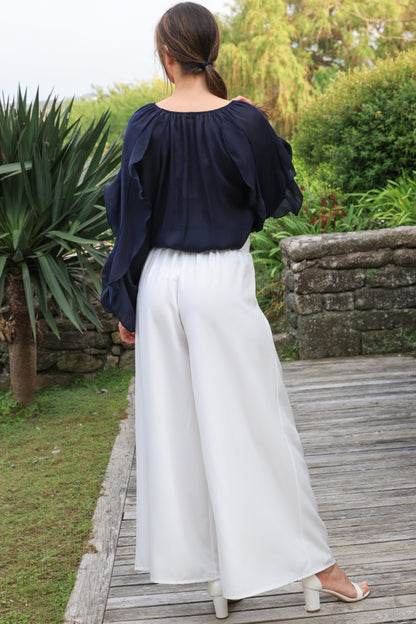 Pantalon Pénélope - largeur blanche