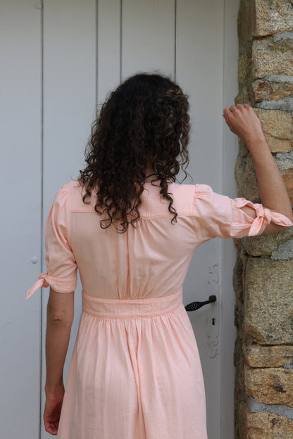 Robe Lucile - tendre corail
