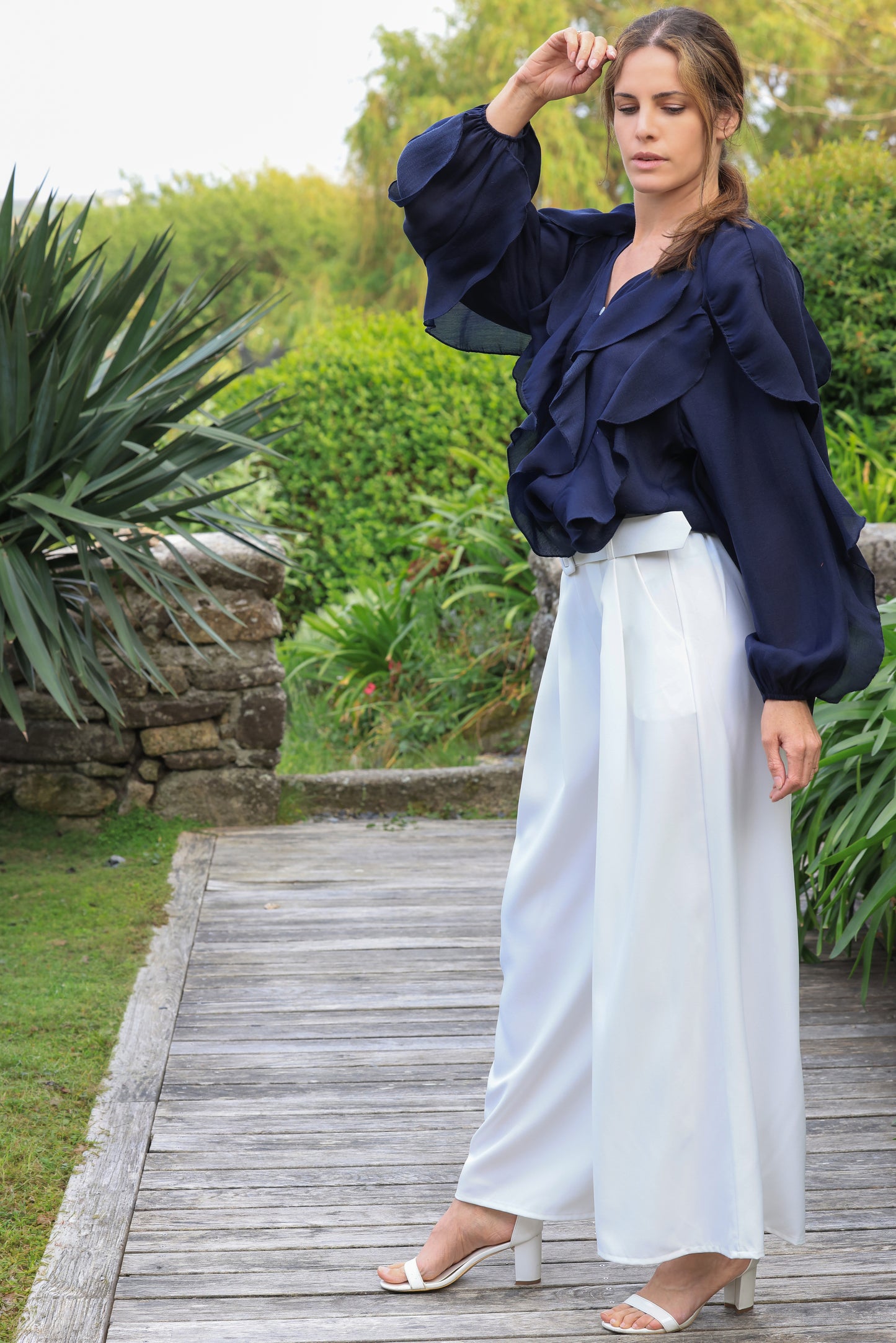 Pantalon Pénélope - largeur blanche