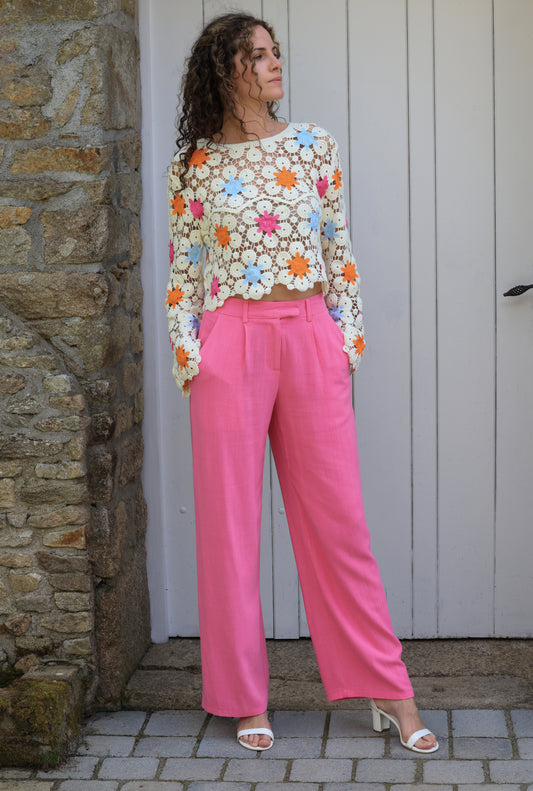 Pantalon Sofia - confort fuchsia