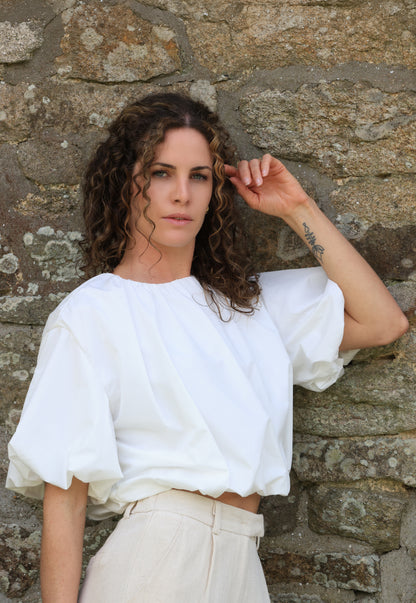 Blouse Mila - volume blanc