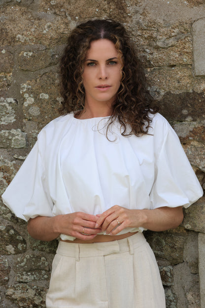 Blouse Mila - volume blanc