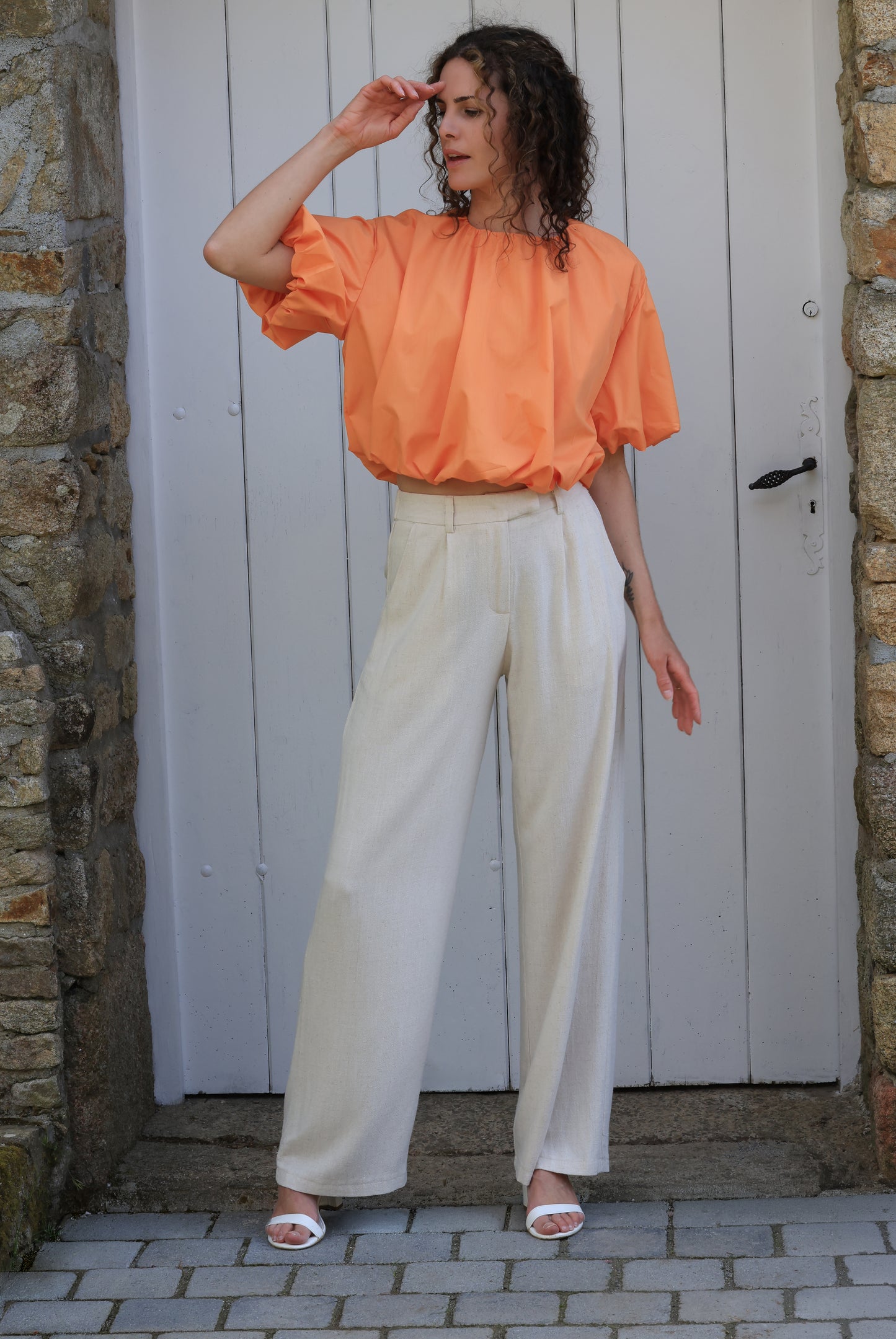 Blouse Mila - volume orange