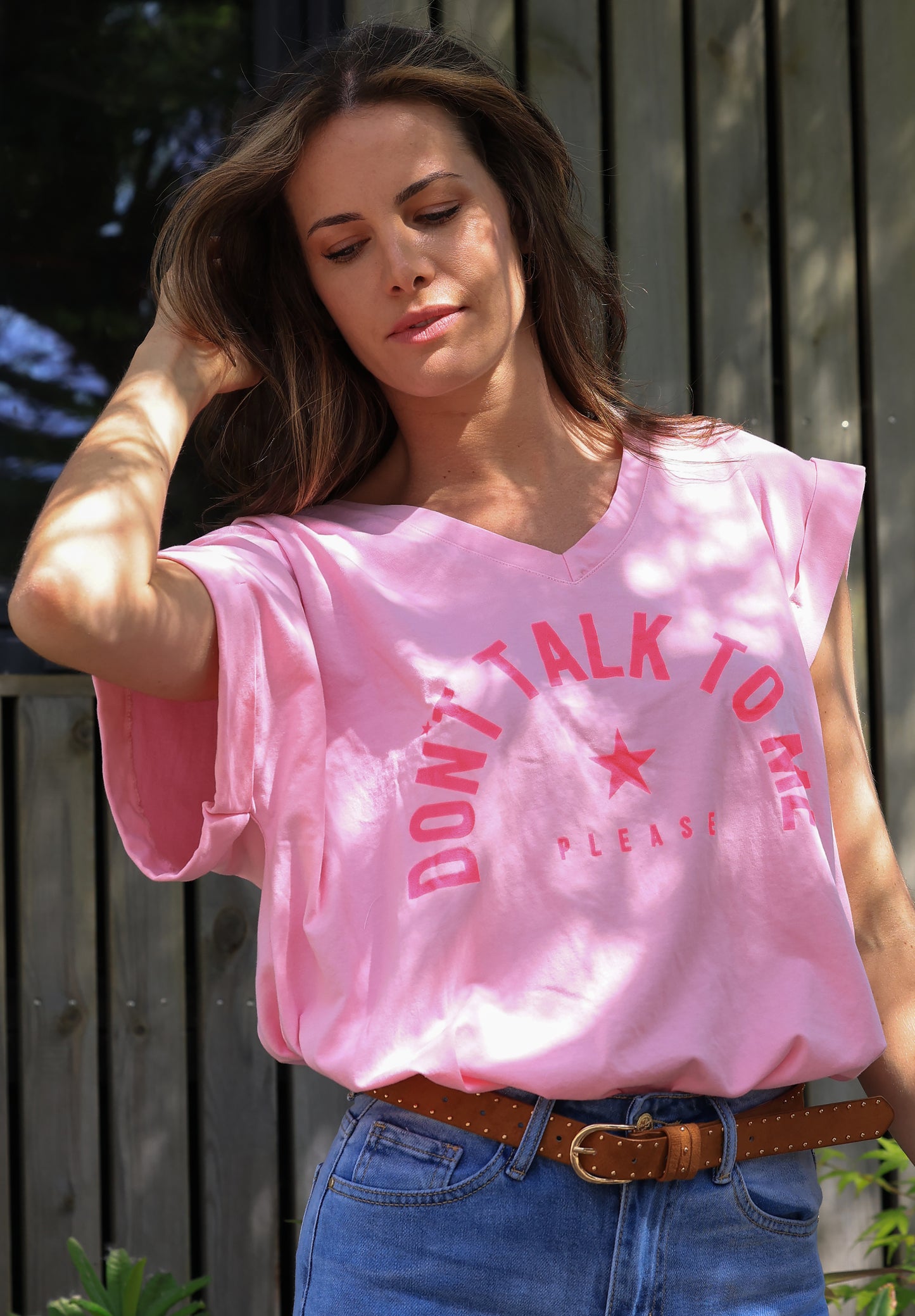 T-shirt Sibylle - don't talk to me rose