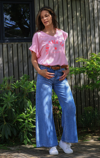 T-shirt Sibylle - don't talk to me rose