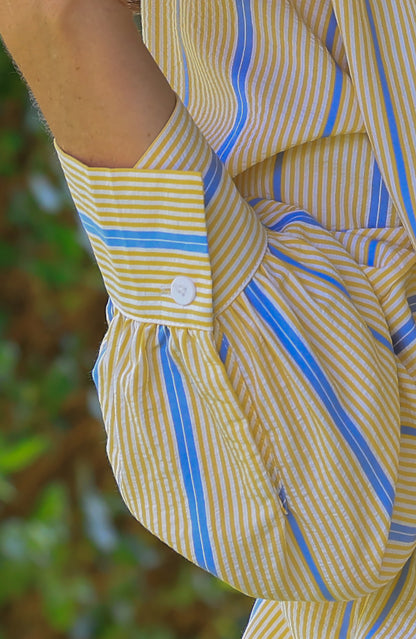 Chemise Ava - rayures jaune