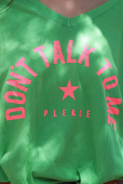 T-shirt Sibylle - don't talk to me vert