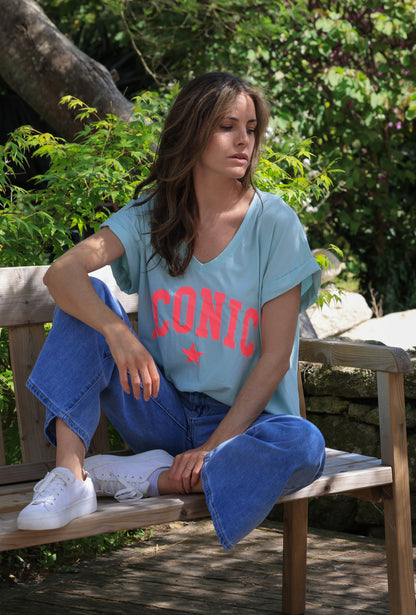 T-shirt Maëlys - ICONIC oversize menthe